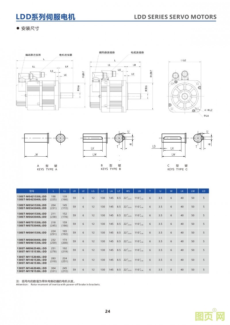 22-LDD series 130ST servo motor 華大絕對值伺服電機(jī) 130法蘭電機(jī)尺寸