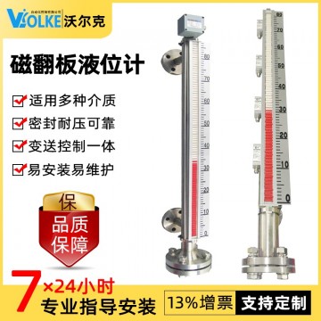 儲灌磁翻板液位計變送器 遠程磁翻柱