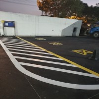 蘇州停車場熱熔劃線 、停車位車庫標線、蘇州吳江車位編號施工